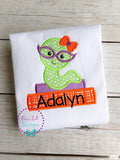 Personalized Bookworm Appliqué Shirt - Back to School