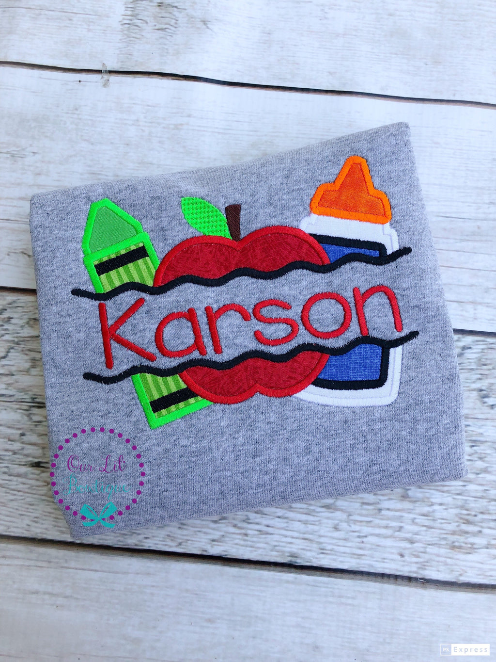 School Supply Shirt - School Shirt - Kids School Shirt - Kindergarten Shirt - Boy Back to School Shirt - Preschool Shirt -Girls School Shirt