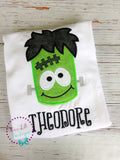 Frankenstein Applique Halloween Shirt - Personalized Monster Tee