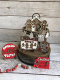 Gingerbread Tiered Tray Decor - Christmas Tiered Tray Signs - Gingerbread - Cookie Tester - Farmhouse Home Decor - 3D Signs