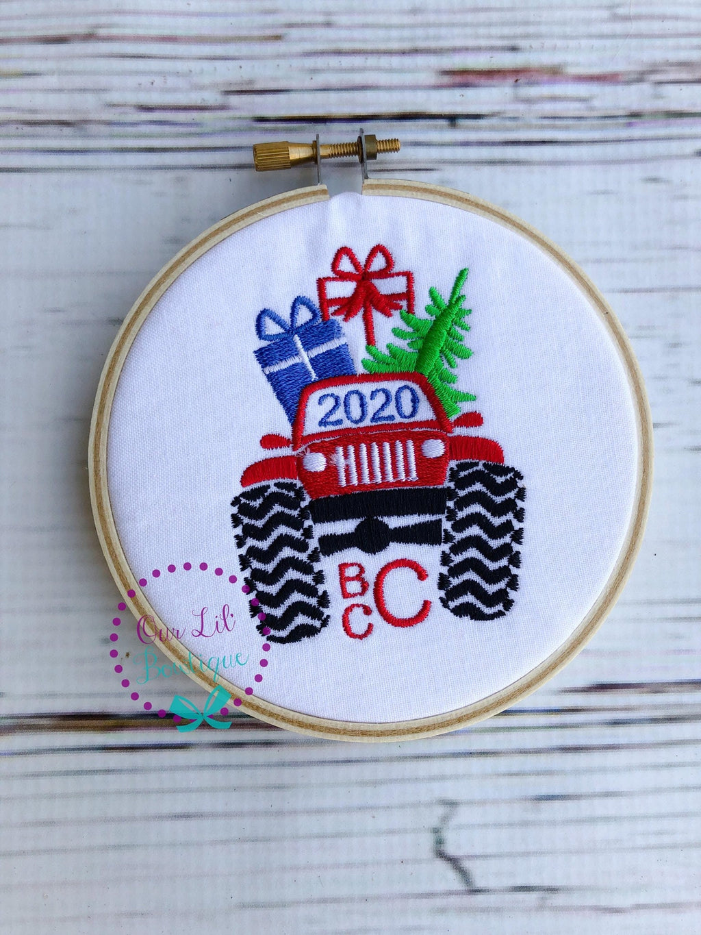 Personalized Embroidered Christmas Ornament: Custom Keepsake Gift