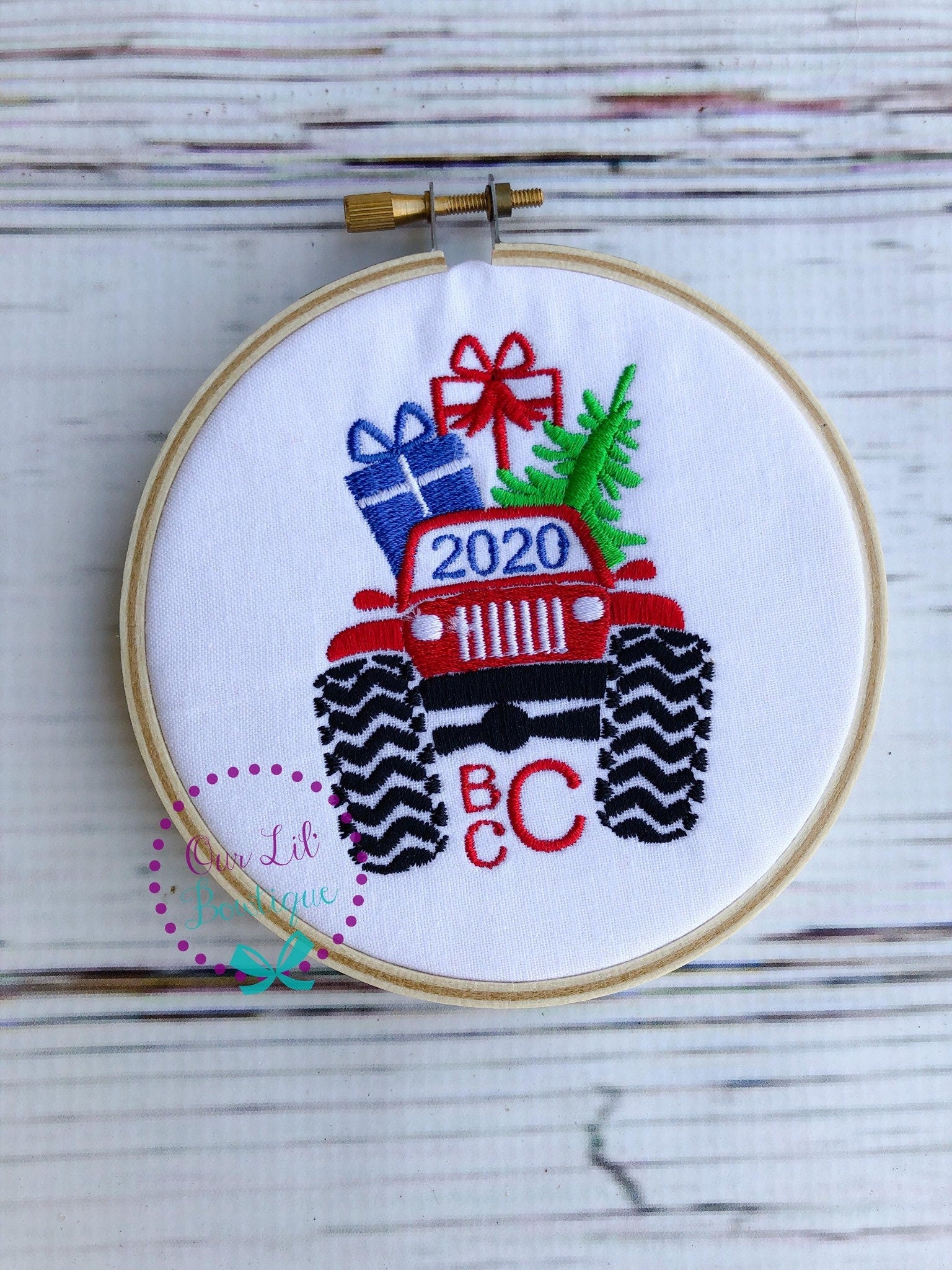 Personalized Embroidered Christmas Ornament: Custom Keepsake Gift