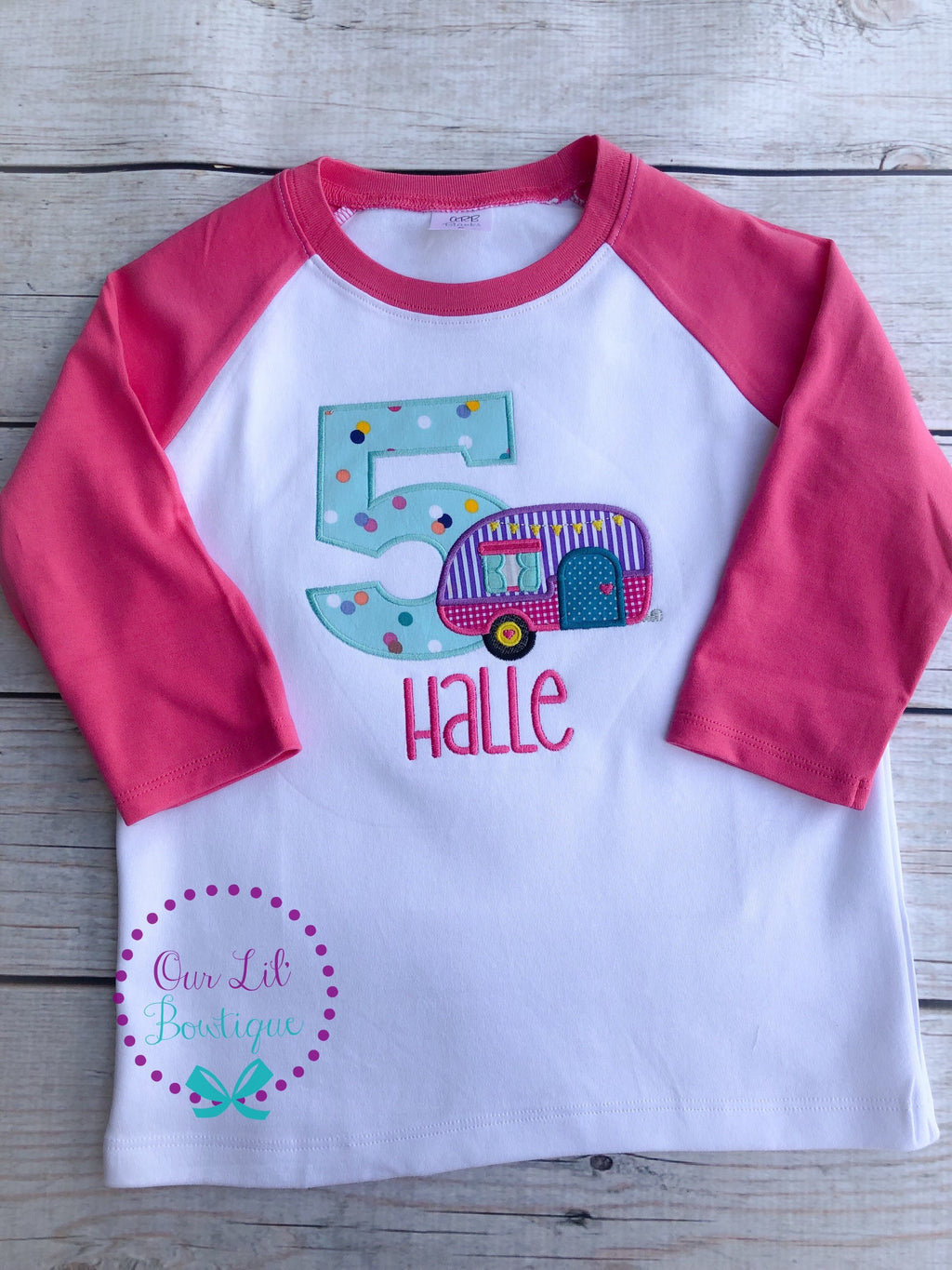 Camper Birthday Shirt: Personalized Campfire Party Tee