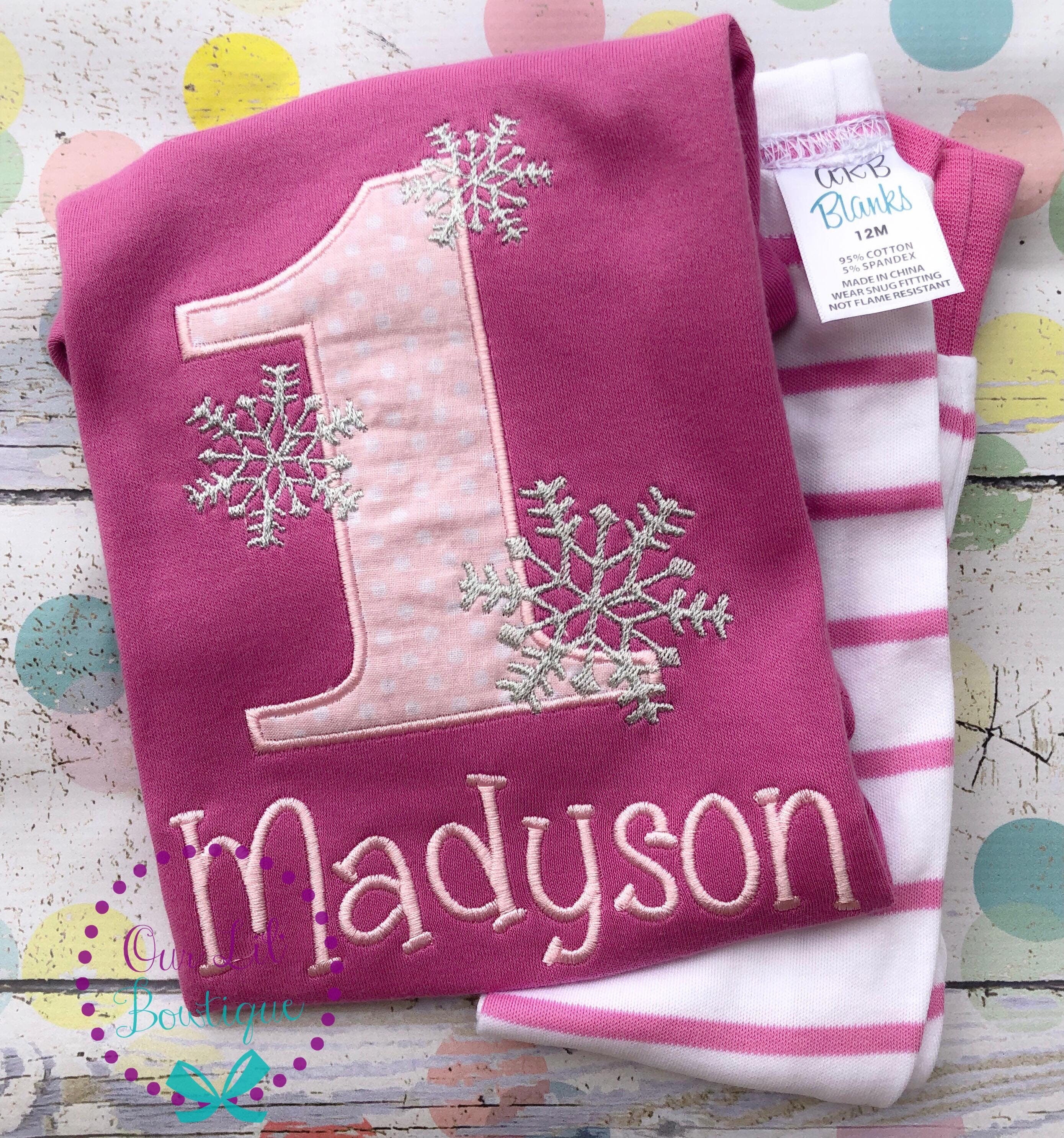 Snowflake Birthday Shirt - Personalized Birthday Shirt - Winter Birthday - ONE-derland - Winter Onederland Birthday - Birthday Outfit