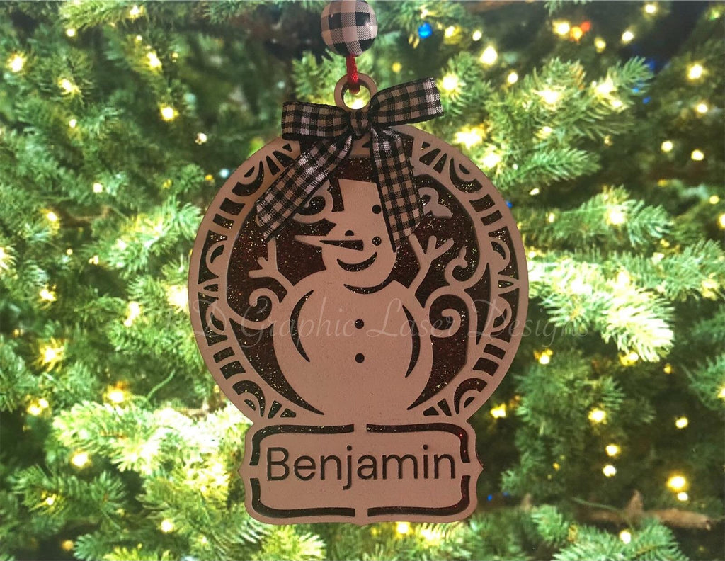 Laser cut Wood Christmas Ornament - Rustic Decor - Christmas Decor - Wood Ornaments - Christmas Gift - Personalized - Farmhouse Christmas