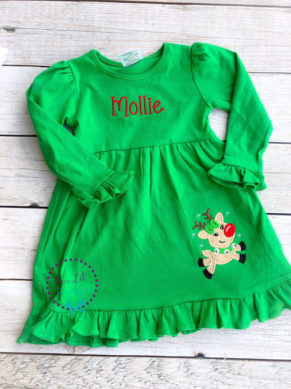 Deer Christmas Shirt: Personalized Reindeer Kids Shirt