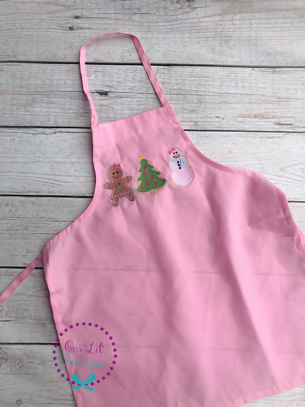 Christmas Cookie Toddler Apron - Personalized Baking Gift