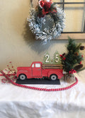 Red Truck Christmas Countdown Sign - Christmas Countdown - Farmhouse Christmas - Christmas Advent Calendar - Christmas Decor