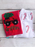 PRE-ORDER Christmas suv - Boy's Christmas PJs- Christmas Tree - Personalized Christmas PJs - Christmas Truck Pjs - Christmas Pjs