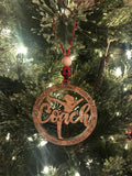Coach Ornament - Gymnastics Coach Ornament - Wooden Hanging Christmas Tree Ornament - Gymnastics Lover - Gymnastics Gift - Gymnast Ornament