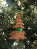 Kids Height Ornament - Christmas Tree - Wooden Hanging Christmas Tree Ornament -Personalized Kids Ornament - How Tall This Year - Memory