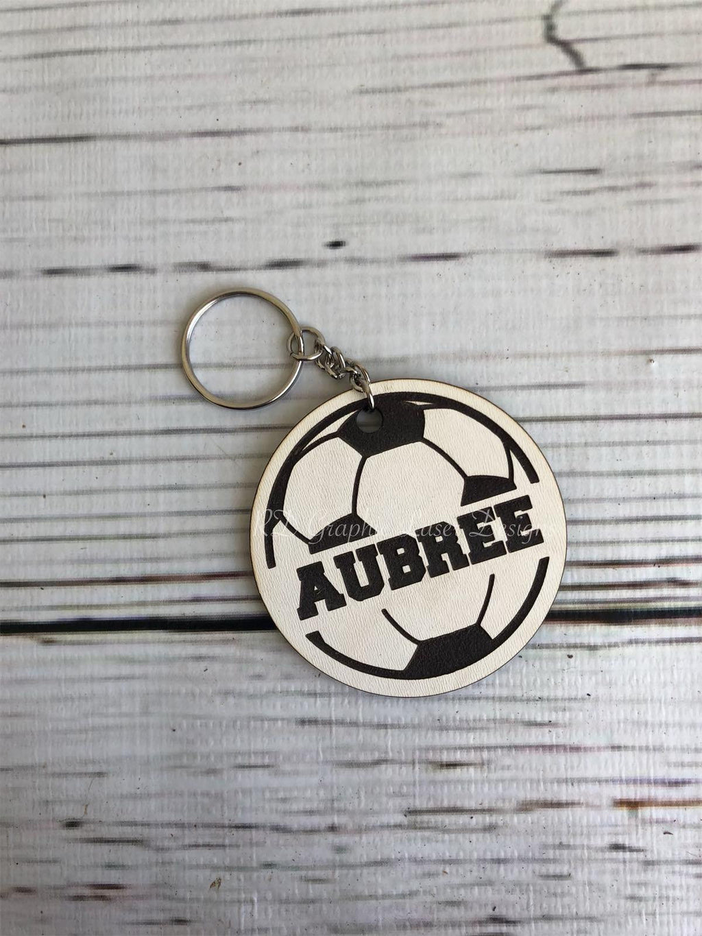 Personalized Sports Keychains - Wood Keychains - Sports Keychain - Laser Engraved - Kids Keychain - Gymnastics - Soccer - Baseball - Hockey