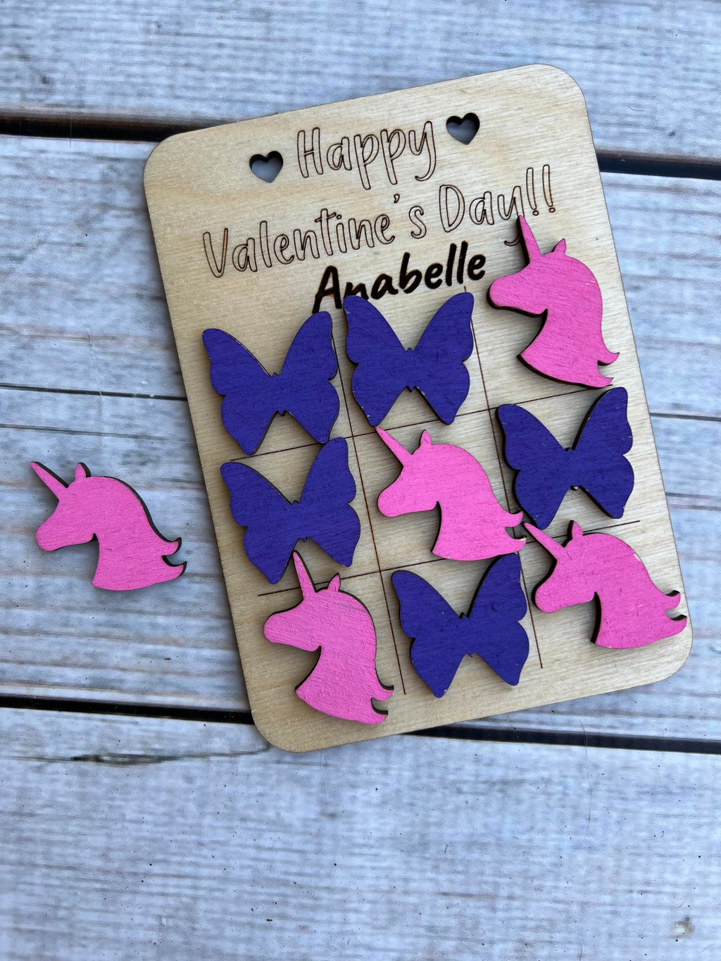 Valentine Tic Tac Toe - Personalized Game - Valentine Game - Kids Valentine Gift - Kids Game - Personalized Tic Tac Toe Game - Gift