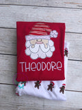 PRE-ORDER Santa Pajamas - Christmas Pajamas - Santa PJs-Girls Christmas Pajamas - Boys Christmas Pajamas - Santa Christmas - Matching PJS