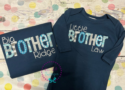 Big Brother Shirt - Baby Announcement - Big Brother - Little Brother - Sibling Shirts - Pregnancy Announcement - Sister Shirt - Big Sister