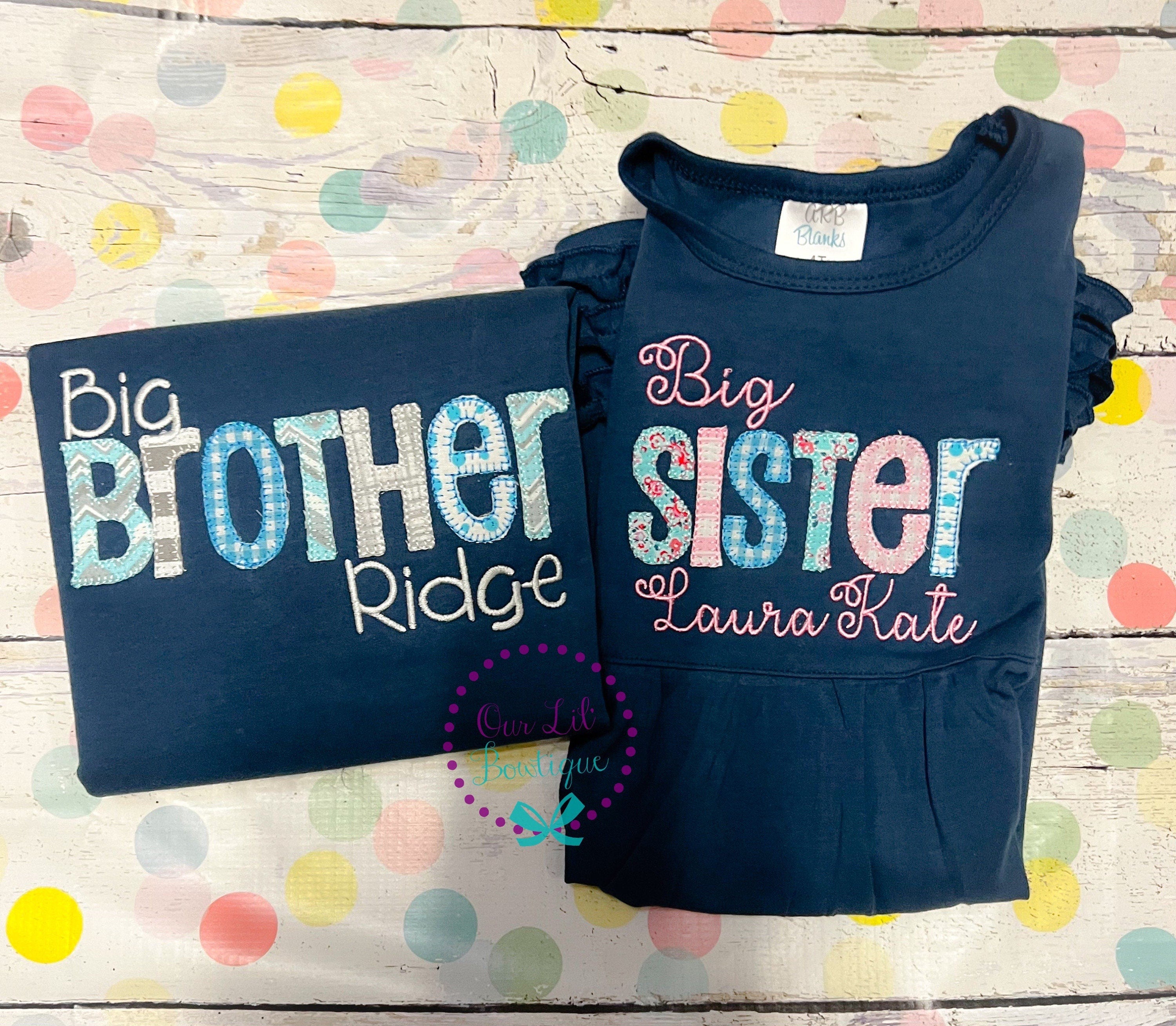 Big Brother Shirt - Baby Announcement - Big Brother - Little Brother - Sibling Shirts - Pregnancy Announcement - Sister Shirt - Big Sister