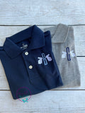 Bunny Ears Monogram: Boys Easter Polo Shirt