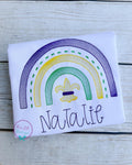 Rainbow Mardi Gras Shirt: Personalized Kids' Tee