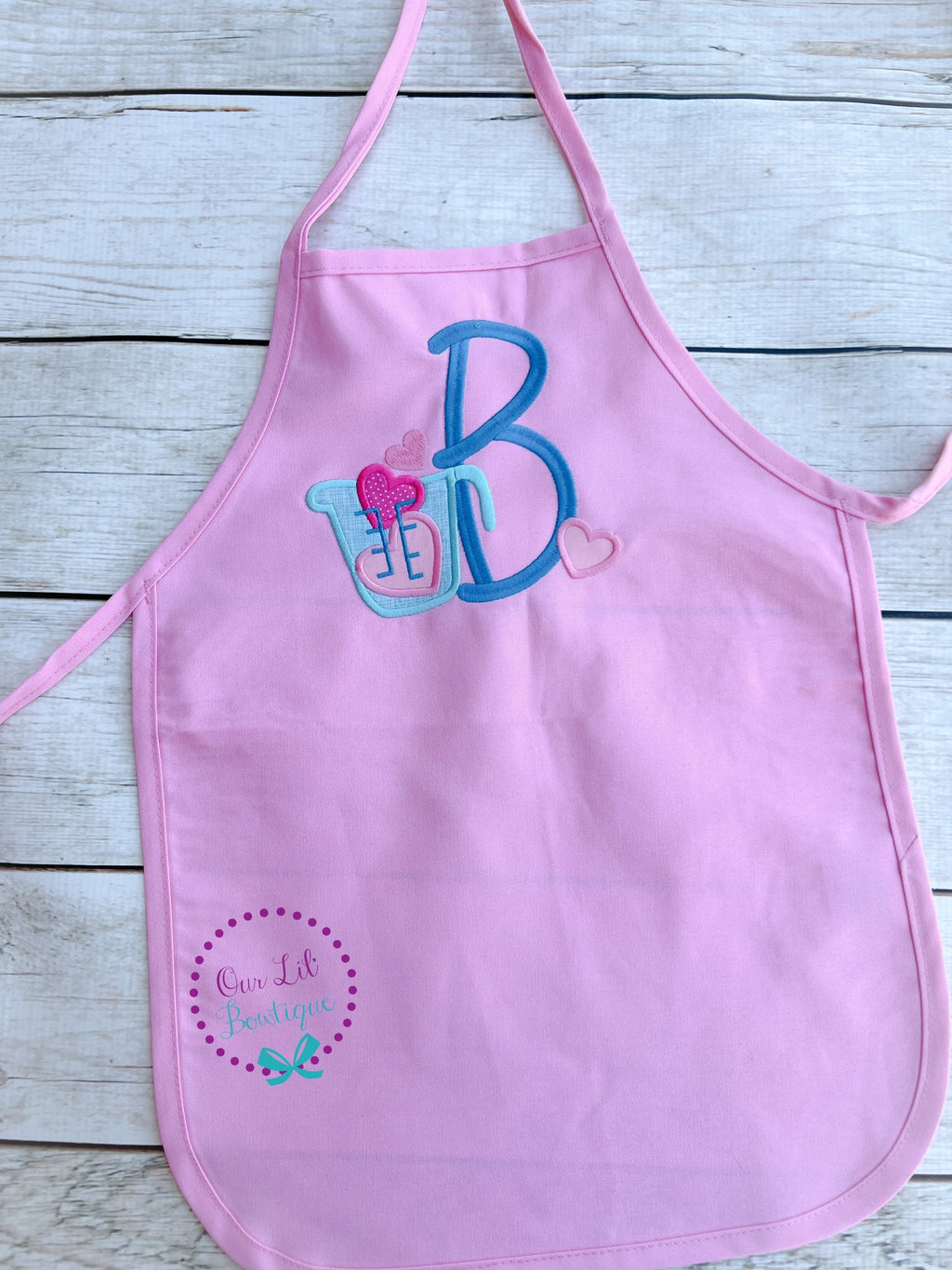 Personalized Kids Apron: Initial & Measuring Cup Design