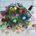 Easter Basket Tokens - Easter Egg Fillers - Egg Stuffer - Tokens - Redeemable Easter Egg Tokens - Wooden Tokens - Reward Tokens - None Candy