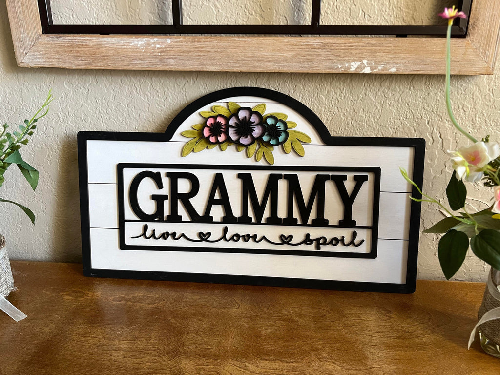 Mother's Day Sign - Grammy Sign - Grandma Sign - Mothers Day Family Sign - Mothers Day Gift -Personalized Mom Frame - Gift for Mom