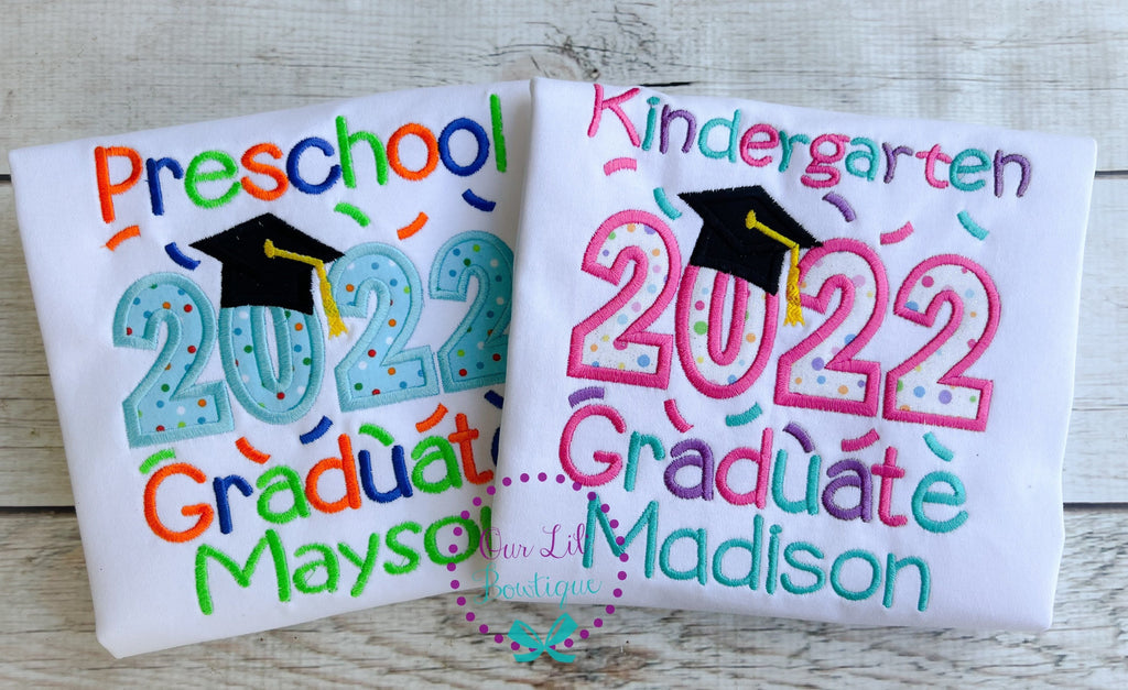 Graduation Shirt - Pre-K Graduation Shirt - Preschool Grad - Grad Shirt -Personalized Grad Shirt - Kindergarten Graduation - 2026 Grad - VPK