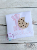 Cookie 1st Birthday Shirt: Personalized Milk & Cookies Party