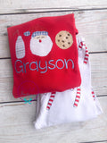 PRE-ORDER Cookies Milk and Santa Pajamas - Christmas PJs- Pajamas- Personalized Christmas PJs - Christmas Cookies - Matching Christmas PJS