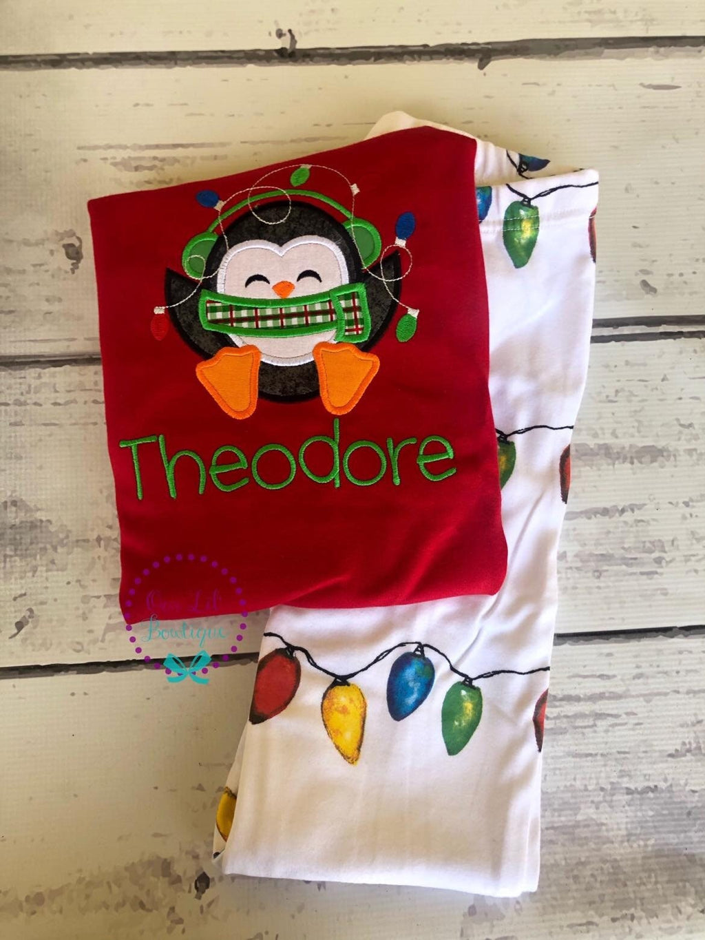 PRE-ORDER Penguin Christmas Pajamas - Christmas PJs- Pajamas- Personalized Christmas PJs - Matching Christmas Pajamas - Penguins