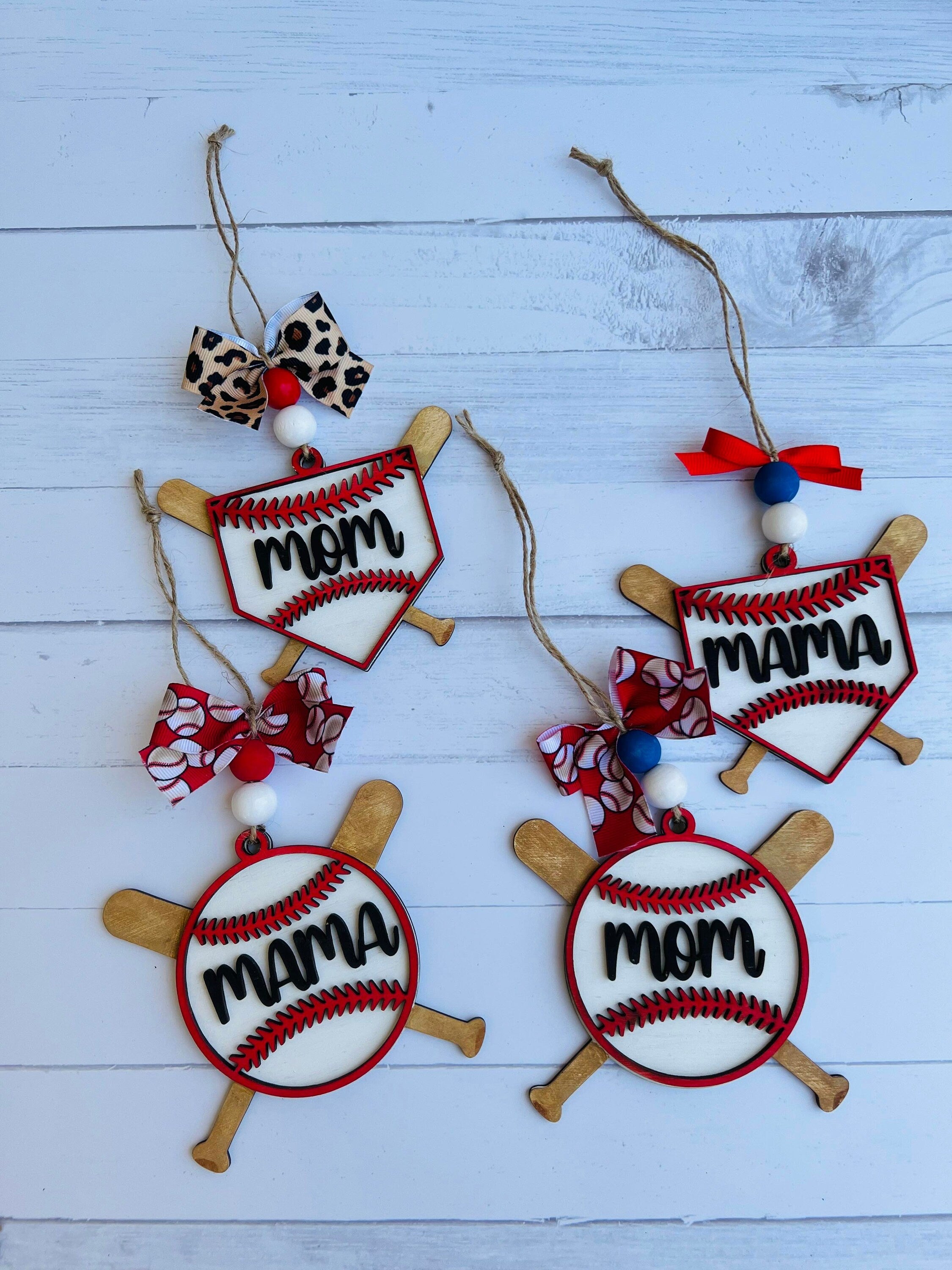 Baseball Car Charm - Baseball Mama - Car Charm - Baseball Ornament - Baseball Car Accessory - Baseball Team Gift - Team Mom Gift