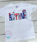 Personalized 4th of July Shirt: Patriotic Kids Name Tee