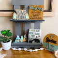New Baby Tier Tray Decor - Baby Shower Decor - Baby Boy Nursey Decor- Farmhouse Decor - Baby Bear Signs- Baby Animal Decor -Boy Nursery Sign