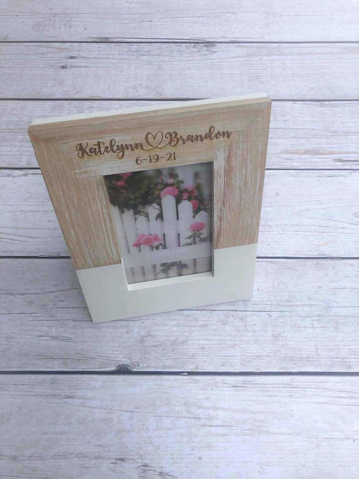 Personalized Picture Frame - Wooden Picture Frame - Wedding Gift - Shower Gift - Wedding Shower - Personalized Frame - Housewarming Gift