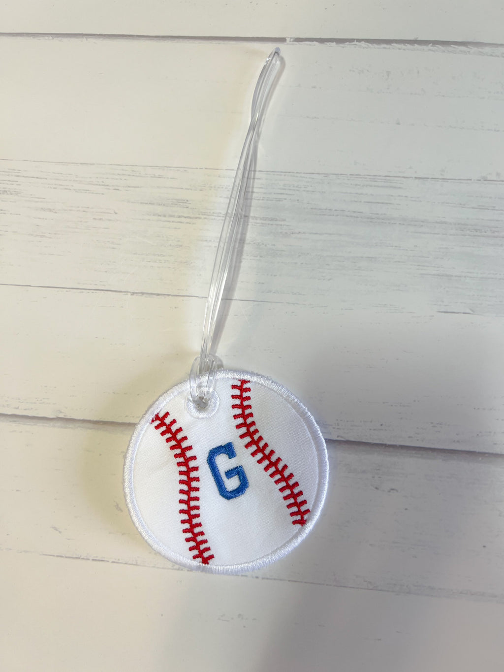 Embroidered Sports Bag Tag: Personalized Backpack Name Tag