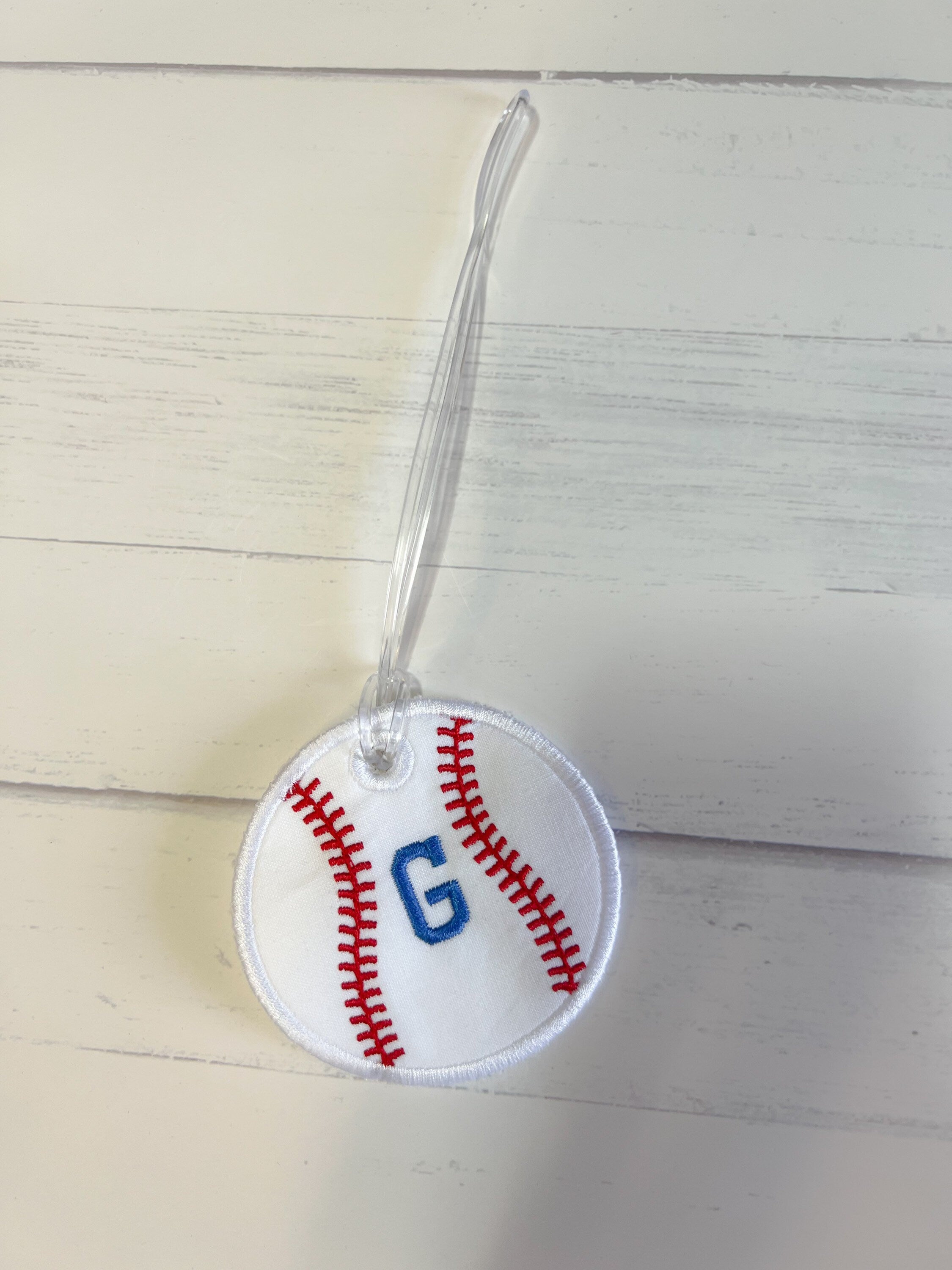 Embroidered Sports Bag Tag: Personalized Backpack Name Tag