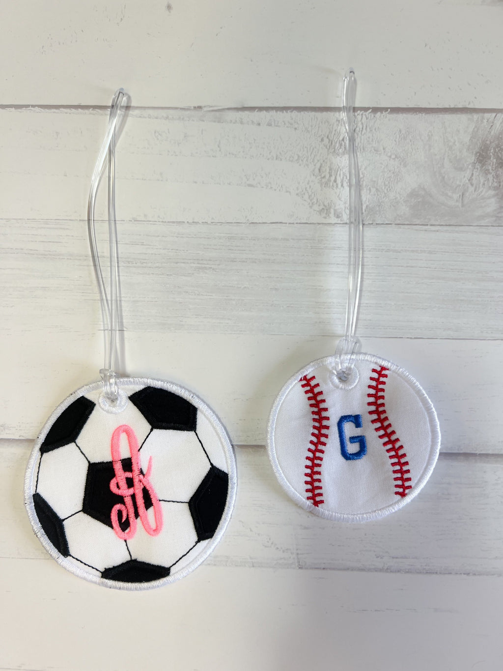 Embroidered Sports Bag Tag: Personalized Backpack Name Tag