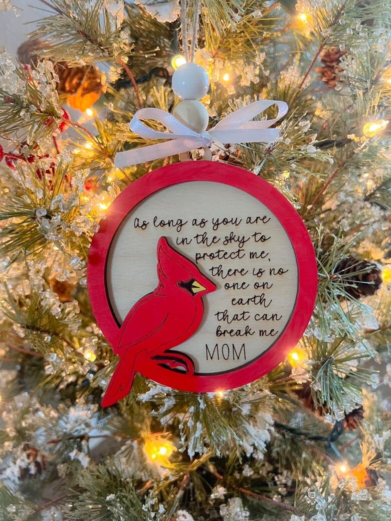 Cardinal Ornament - Christmas Ornament - Memorial Ornament - I Am Always With You Ornament - Cardinal Christmas Ornament - Gifts for Loss