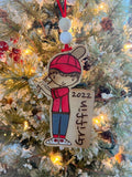 Baseball Ornament - Wooden Hanging Christmas Tree Ornament-Baseball Lover-Baseball Gift-Personalized Baseball Ornament - Baseball Team Gift