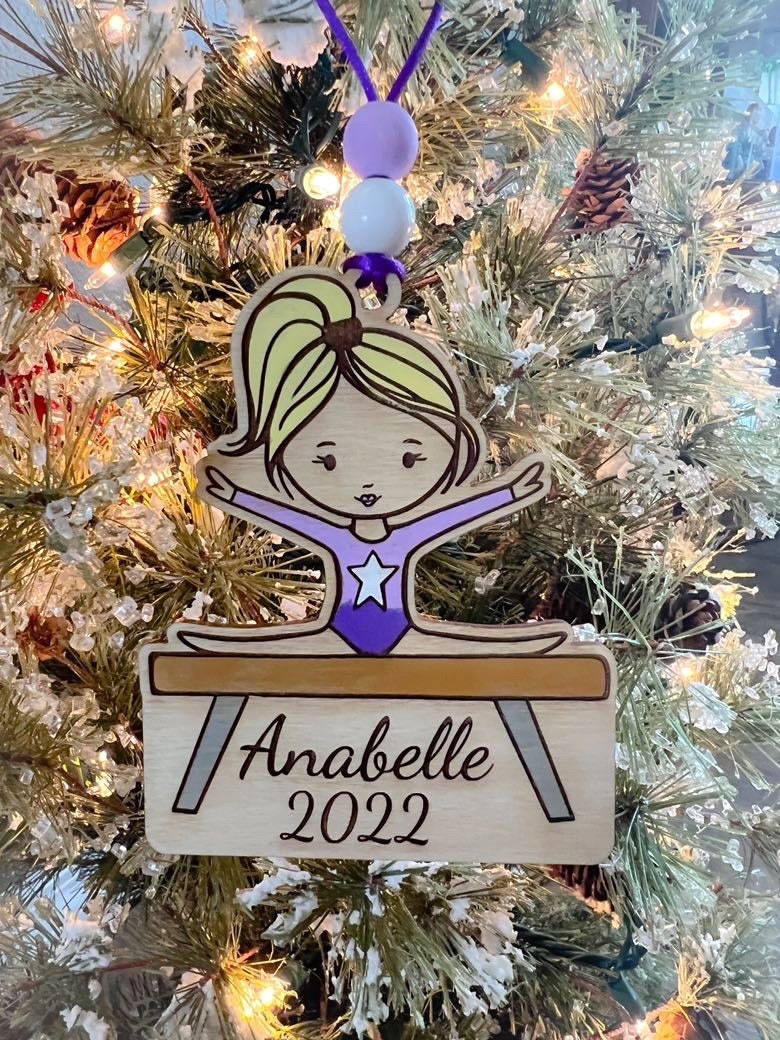 Dancer Ornament - Wooden Hanging Christmas Tree Ornament - Ballerina Lover - Dance Gift - Dancer Ornament - Ballerina Gift - Dance Gift