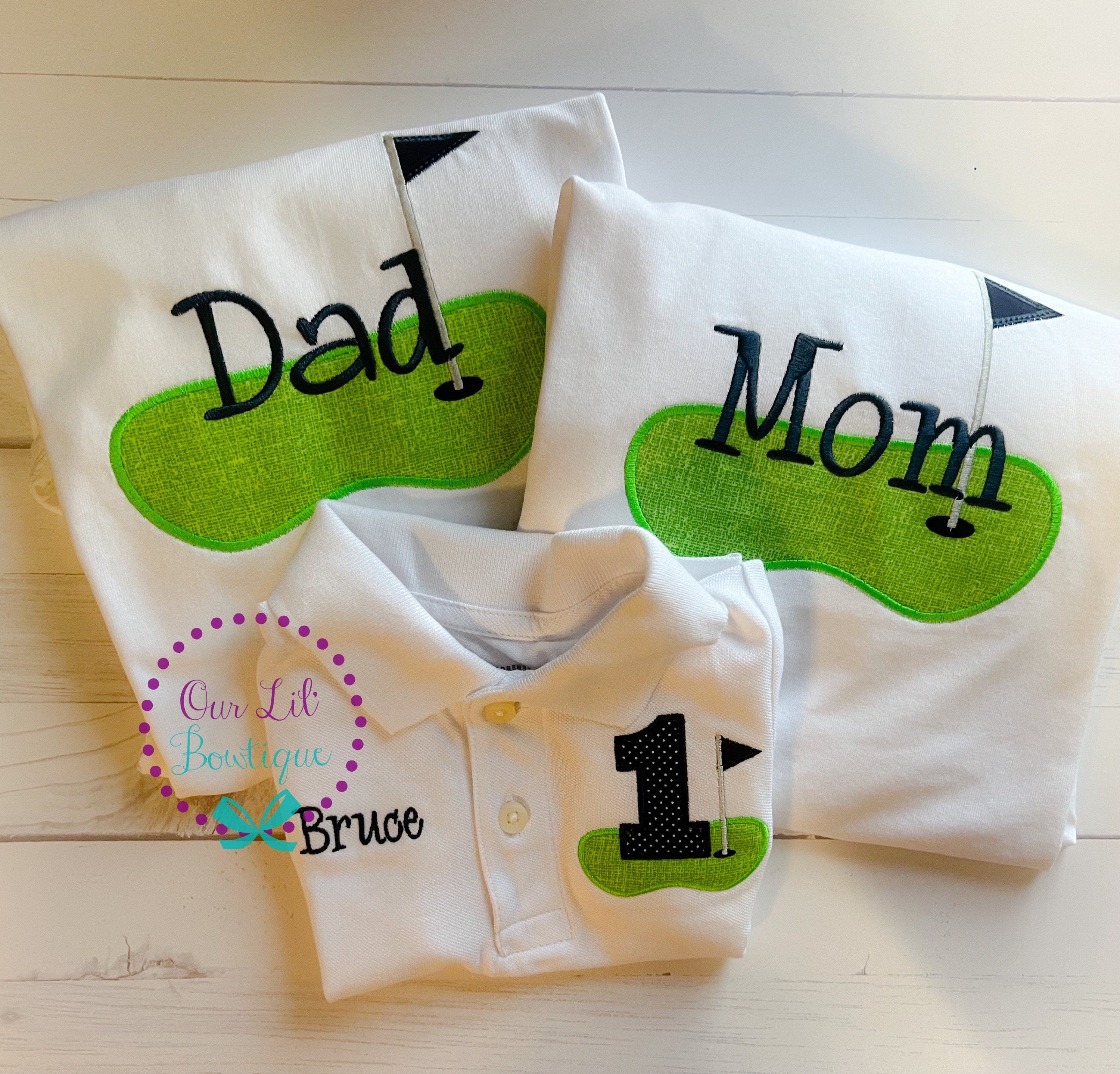 Golf Polo Birthday Shirt - Boys Birthday Shirt - Hole In One Birthday - Personalized Birthday Shirt - Golfing Birthday Shirt - Golf Shirt