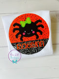 Spider Halloween Shirt - Girls Halloween Shirt - Spider Shirt - Girly Spider - Personalized Spider - Halloween Shirt - Spider Applique Shirt