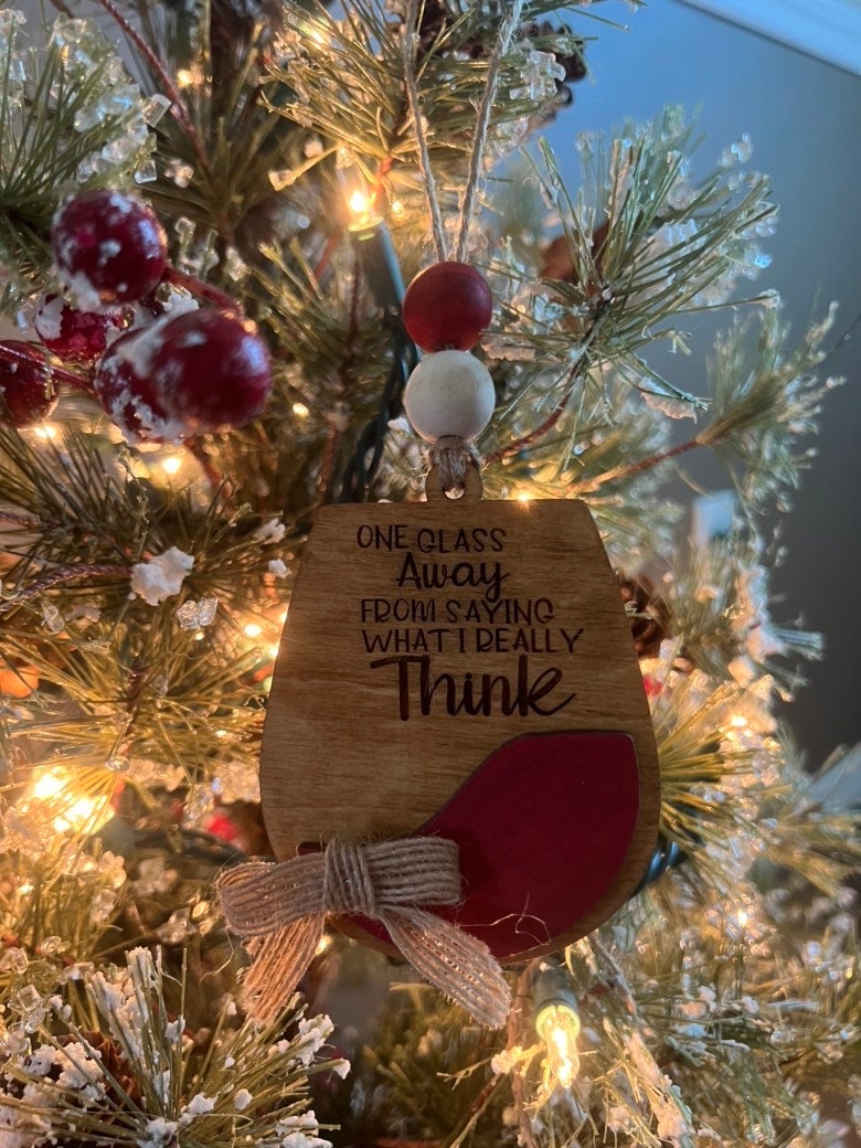 Wine Ornaments - Mom Ornaments - Best Friends Ornament - Girls Night - Wine Gift - Wine Tags - Wine Wood Ornament - Gifts for Girlfriend