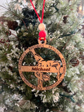 Mens Gymnastics Ornament - Wooden Hanging Christmas Tree Ornament - Gymnastics Lover - Gymnastics Gift - Gymnast Ornament