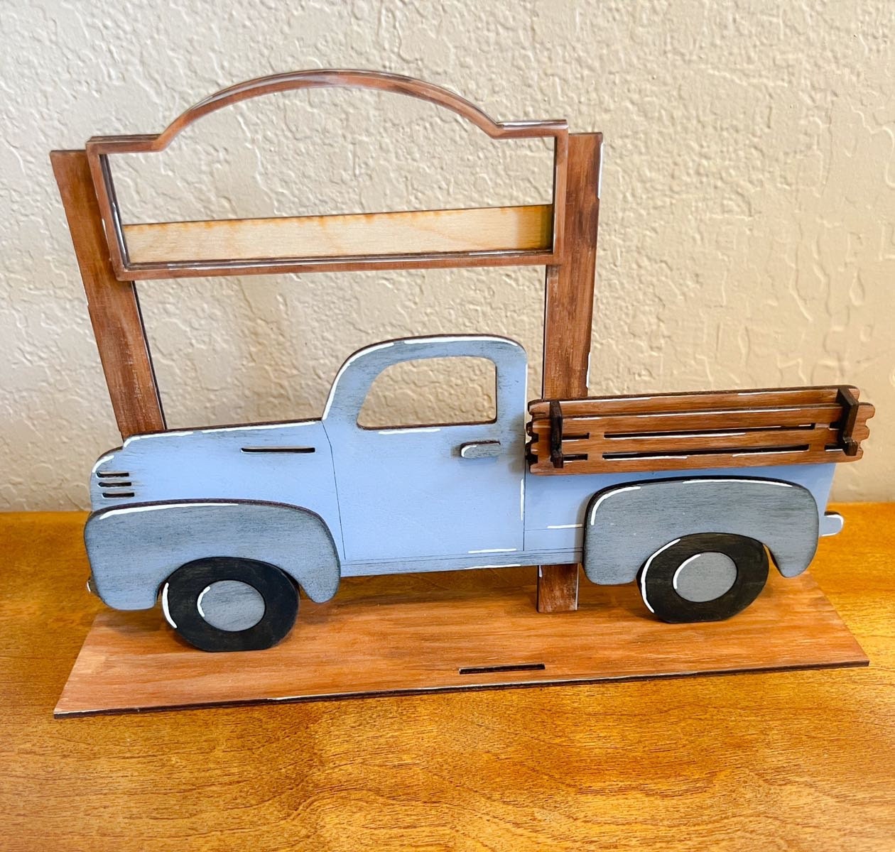 Sunflower - Interchangeable Decor - Truck Interchangeable Sign - Seasonal Decor - Farmhouse Decor - Blue Truck - Truck Seasonal Decor