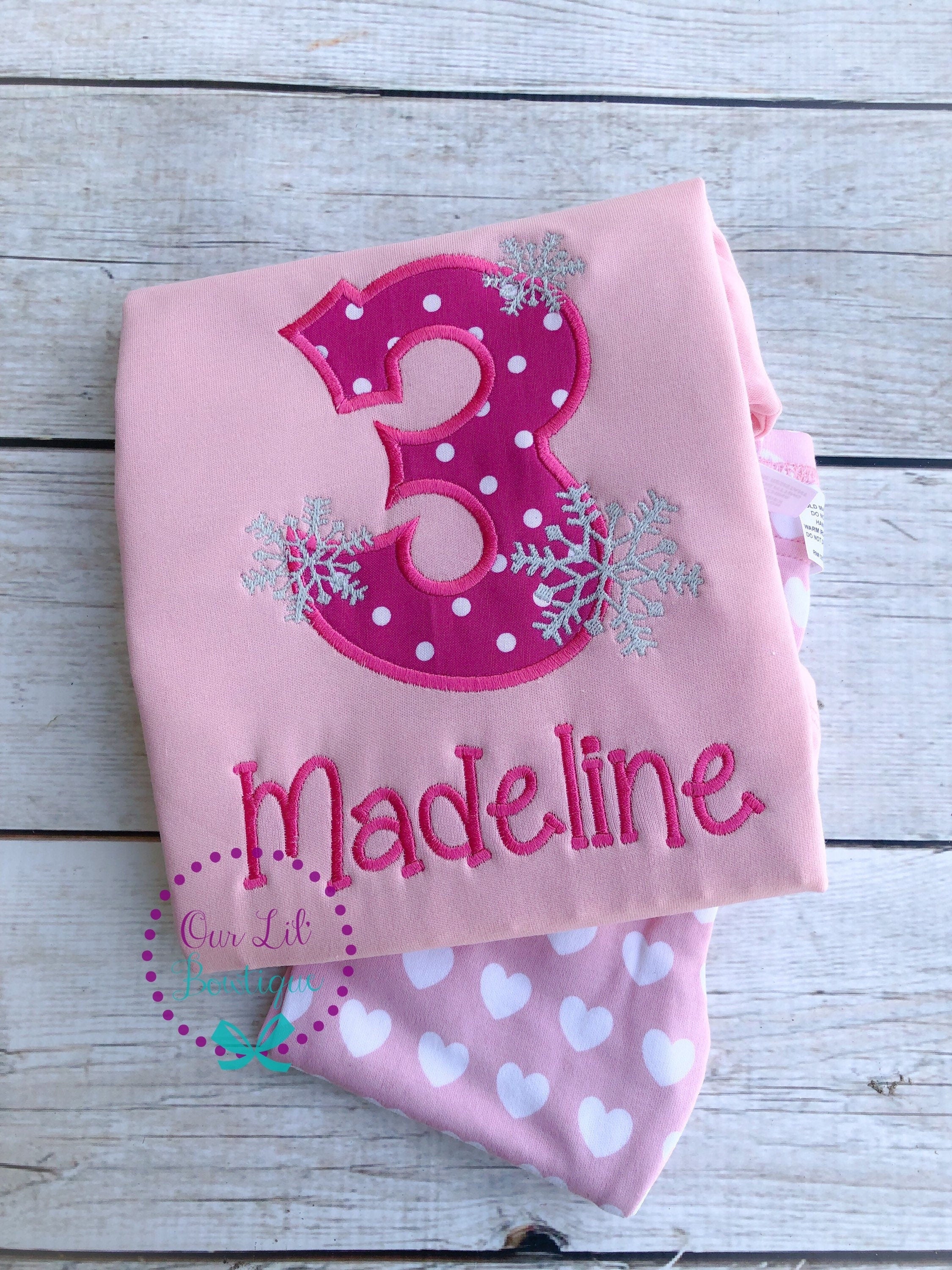 Snowflake Birthday Shirt - Personalized Birthday Shirt - Winter Birthday - ONE-derland - Winter Onederland Birthday - Birthday Outfit