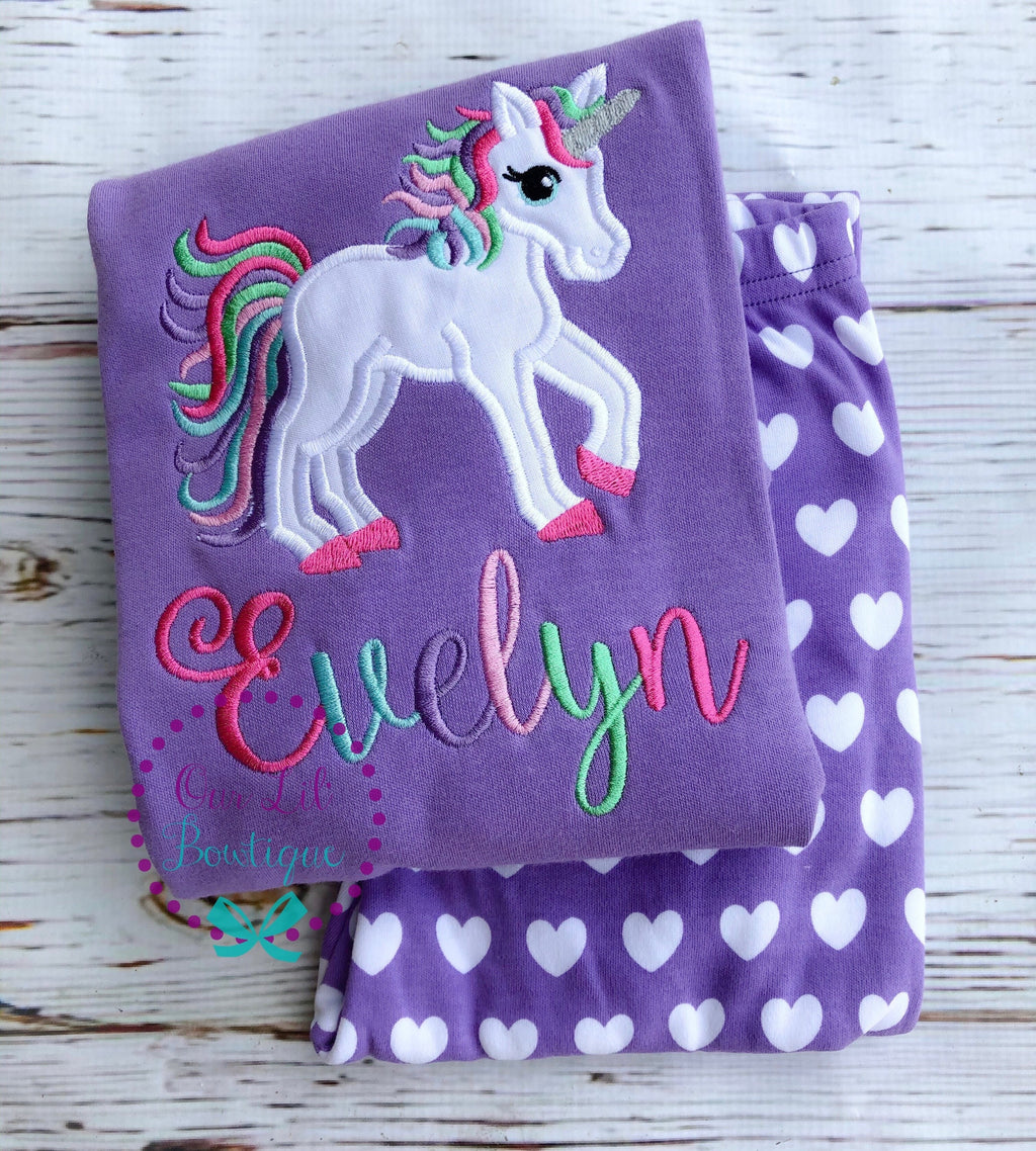 Unicorn Birthday - Unicorn Outfit - Unicorn Birthday - Personalized Birthday Shirt - Unicorn Applique - Personalized Unicorn - Kids Birthday