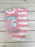 Personalized Spa Day Birthday Applique Shirt