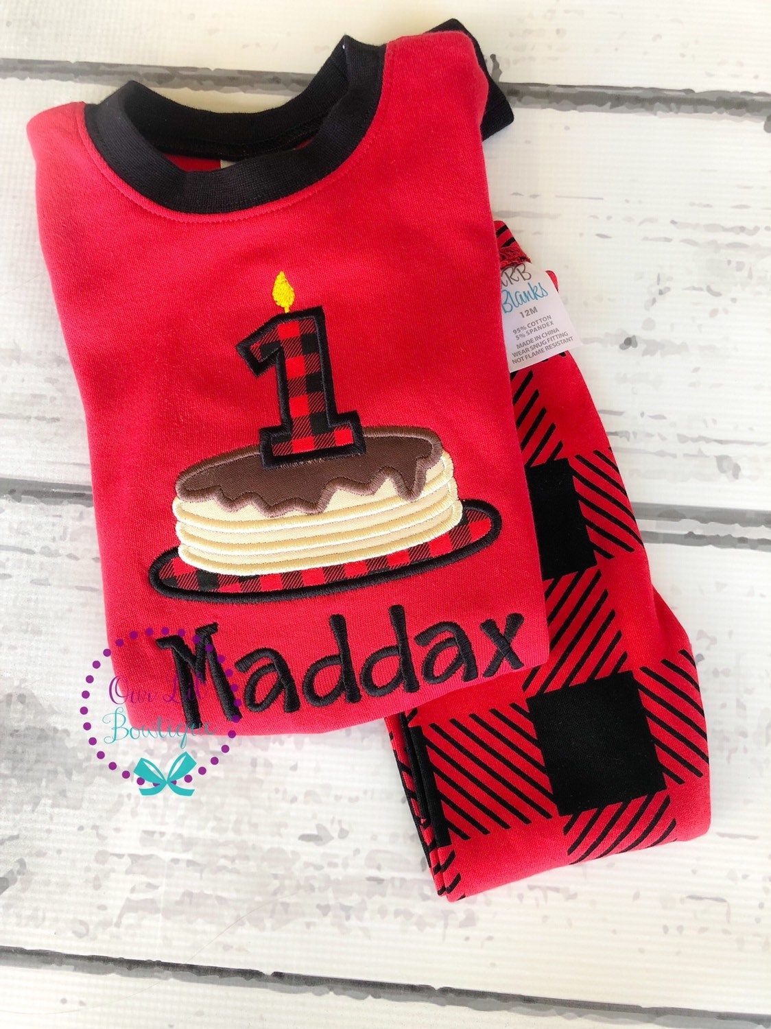 Pancake personalized Birthday Shirt - Pancake Personalized - Pancake Birthday - Christmas Birthday - Buffalo Plaid Birthday - Lumberjack
