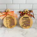Pumpkin Pie Recipe - Pumpkin Spice Latte - Engraved Cutting Board - Mini Cutting Boards - Farmhouse Cutting Board - Thanksgiving