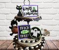 Halloween Tiered Tray Signs -Halloween Tiered Tray Decor - Halloween Decor - Finished Tiered Tray Decor - Home Decor - 3D Signs